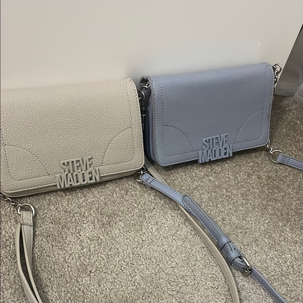 Steve Madden Gray and tan Crossbody Bags